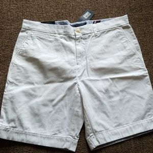 Men's white dress shorts
